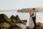 couple portrait on three cliffs bay, Swansea