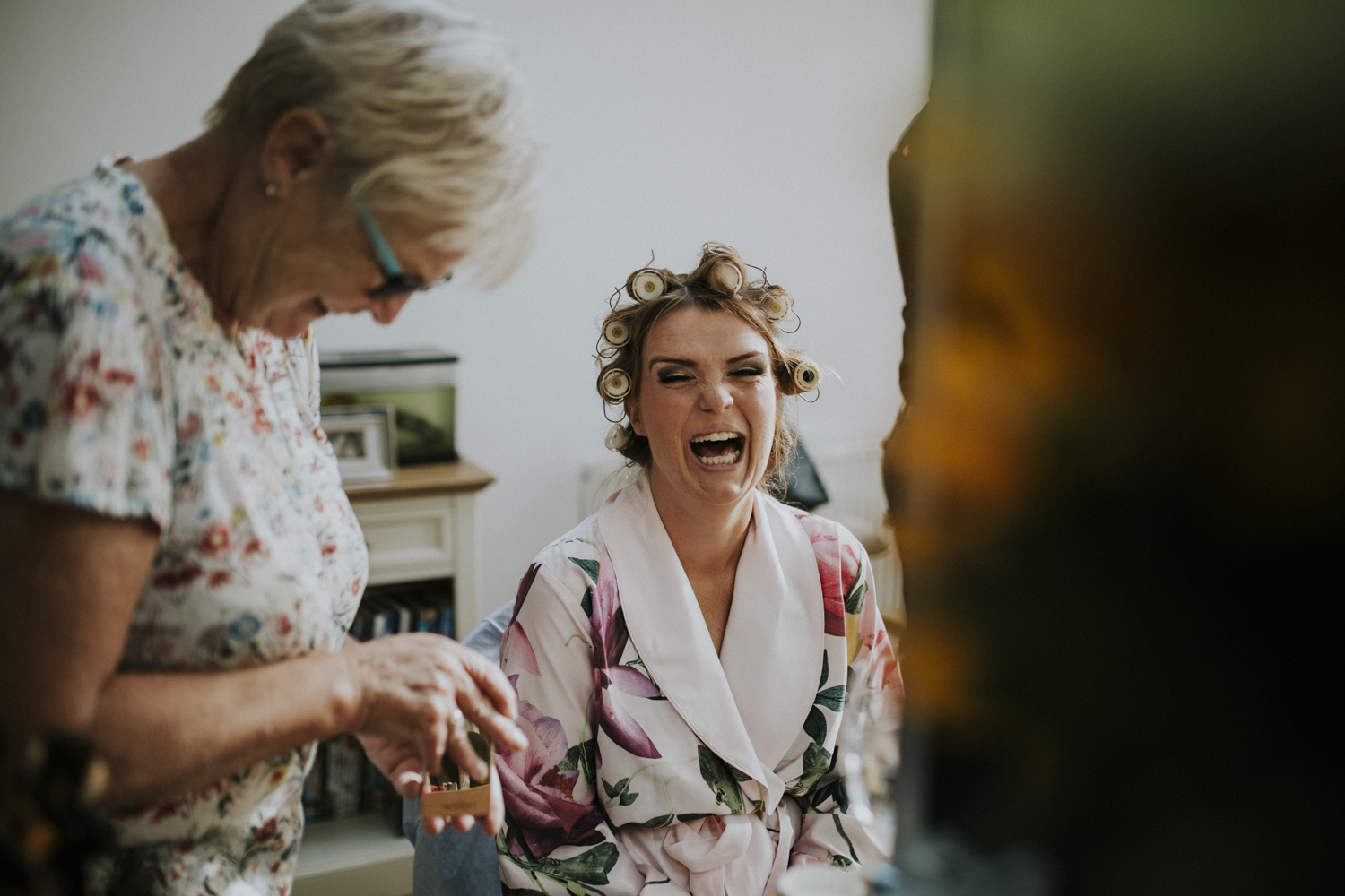 bride laughing