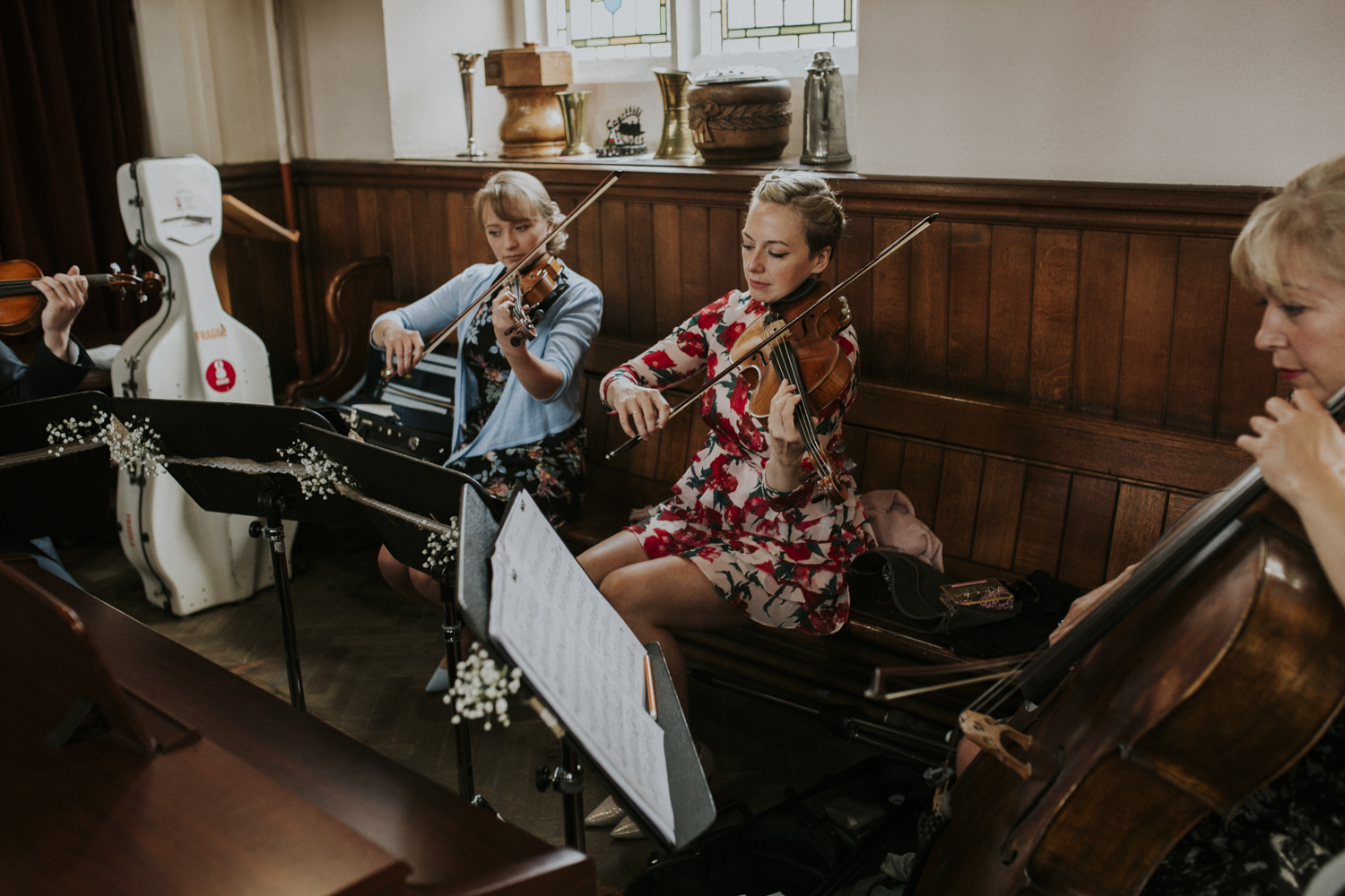 orchestra at church wedding