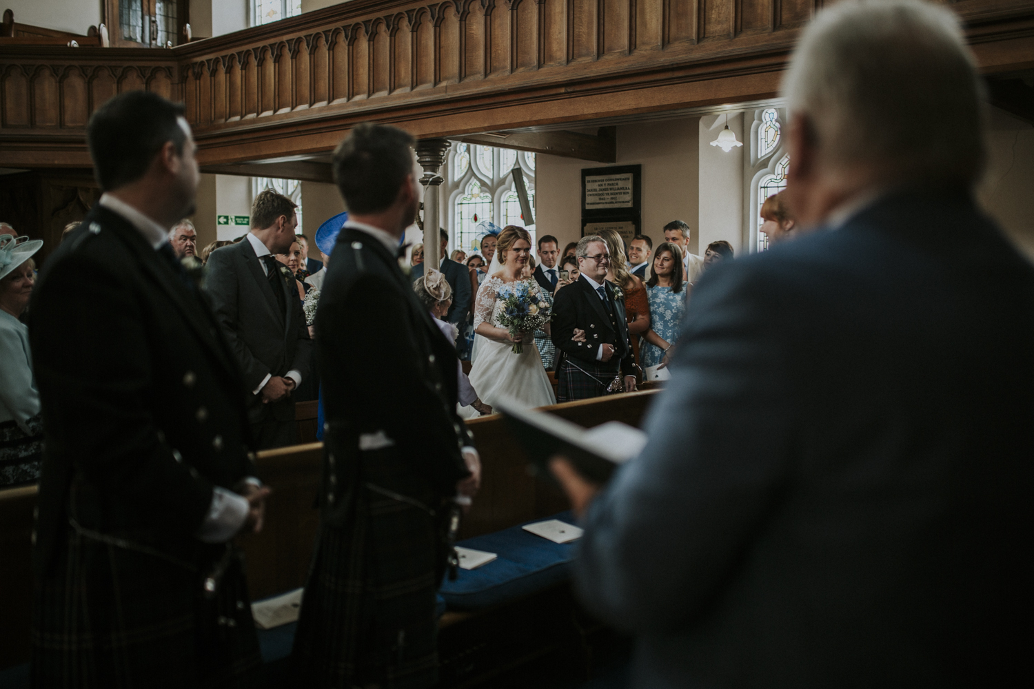 bride walking down the isle