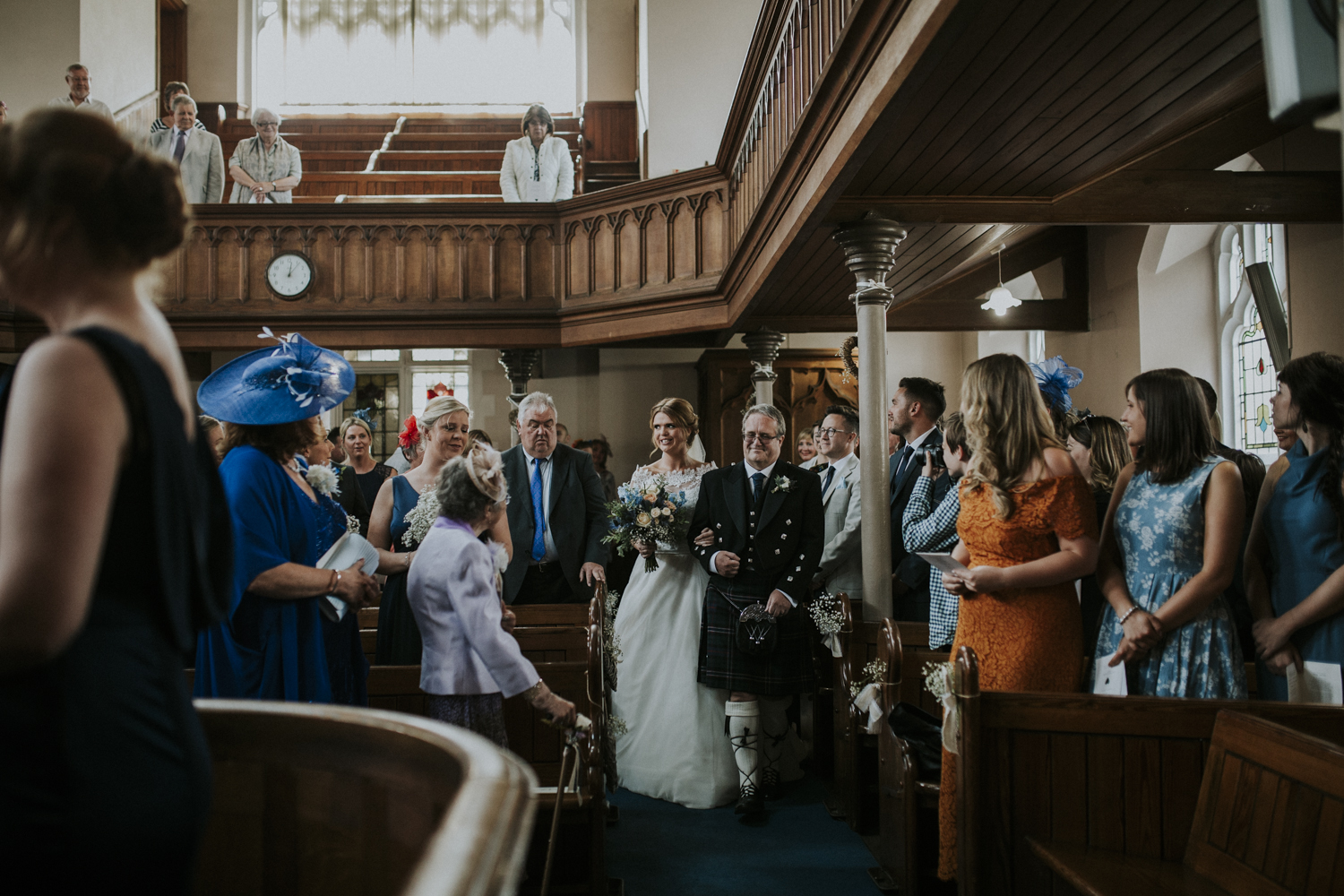 bride walking down the isle