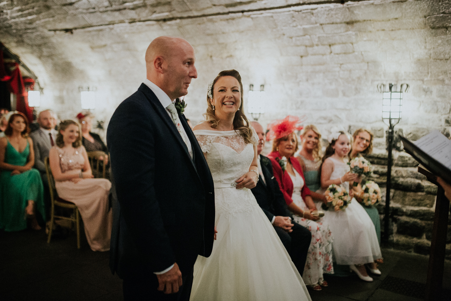 bride and groom in the ceremony