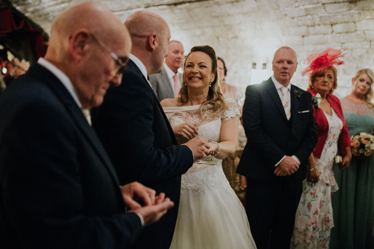 bride smiling