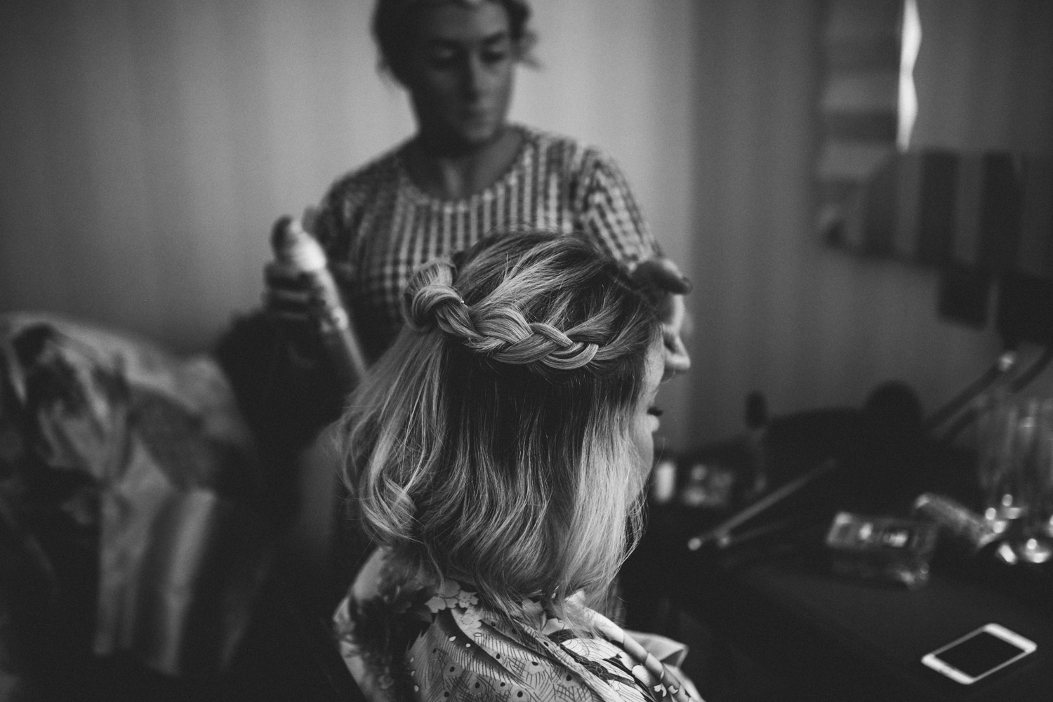 bridesmaid hair