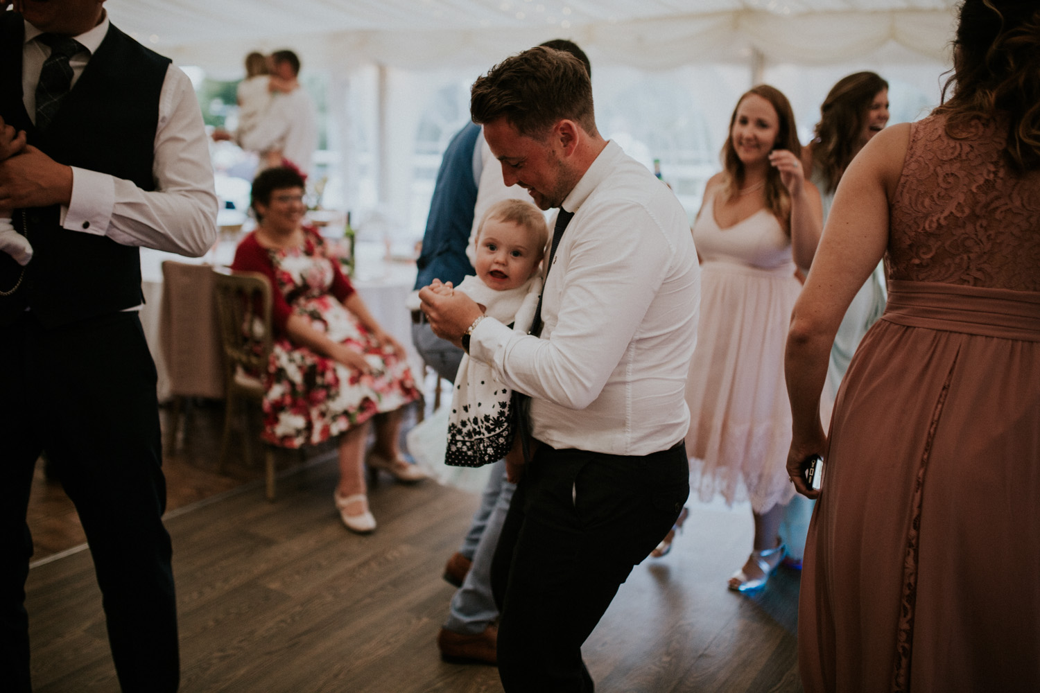 dad and baby dancing 