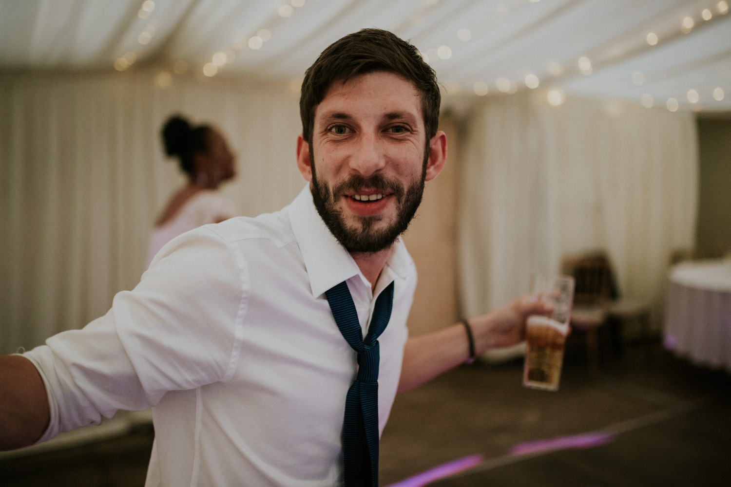 wedding guest dancing