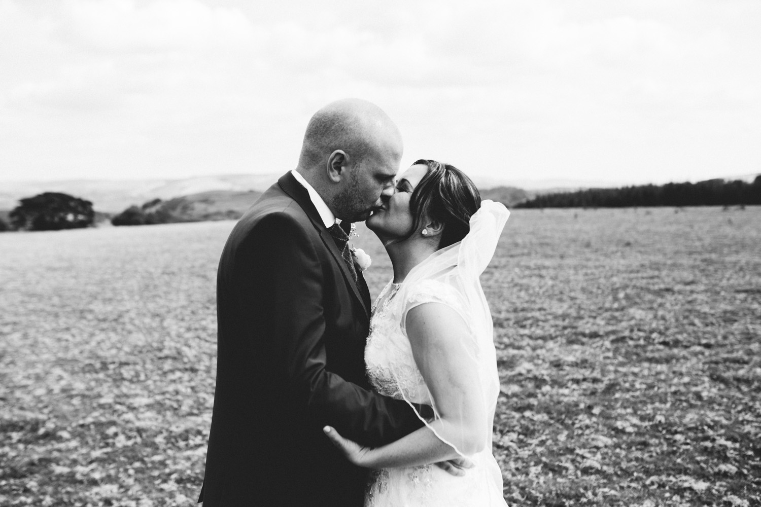 bride and groom portrait