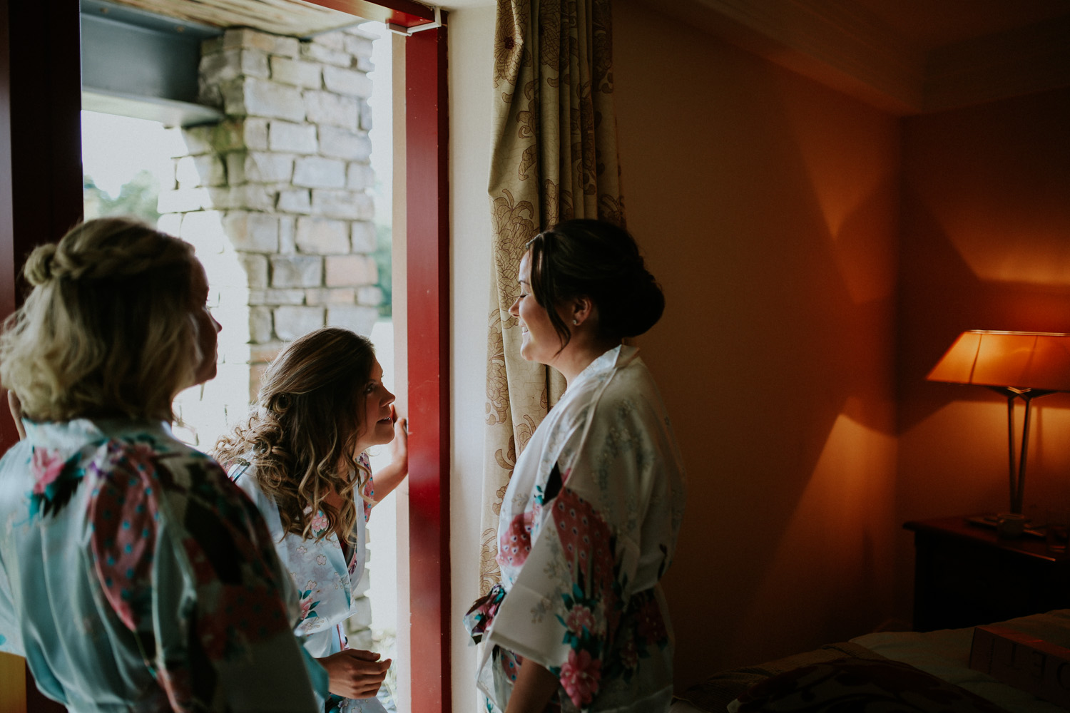 bride and bridesmaids