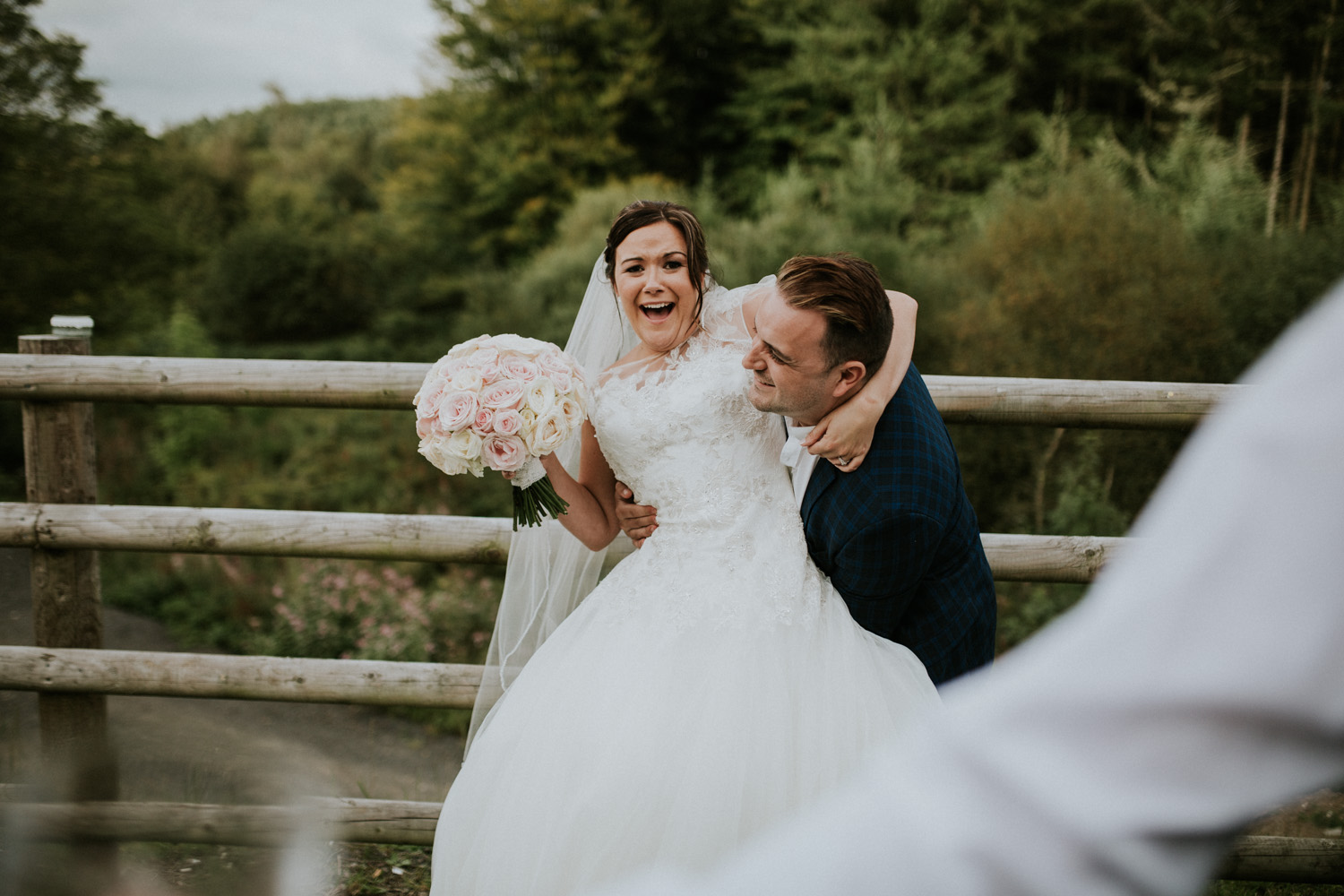 brides brother picking her up