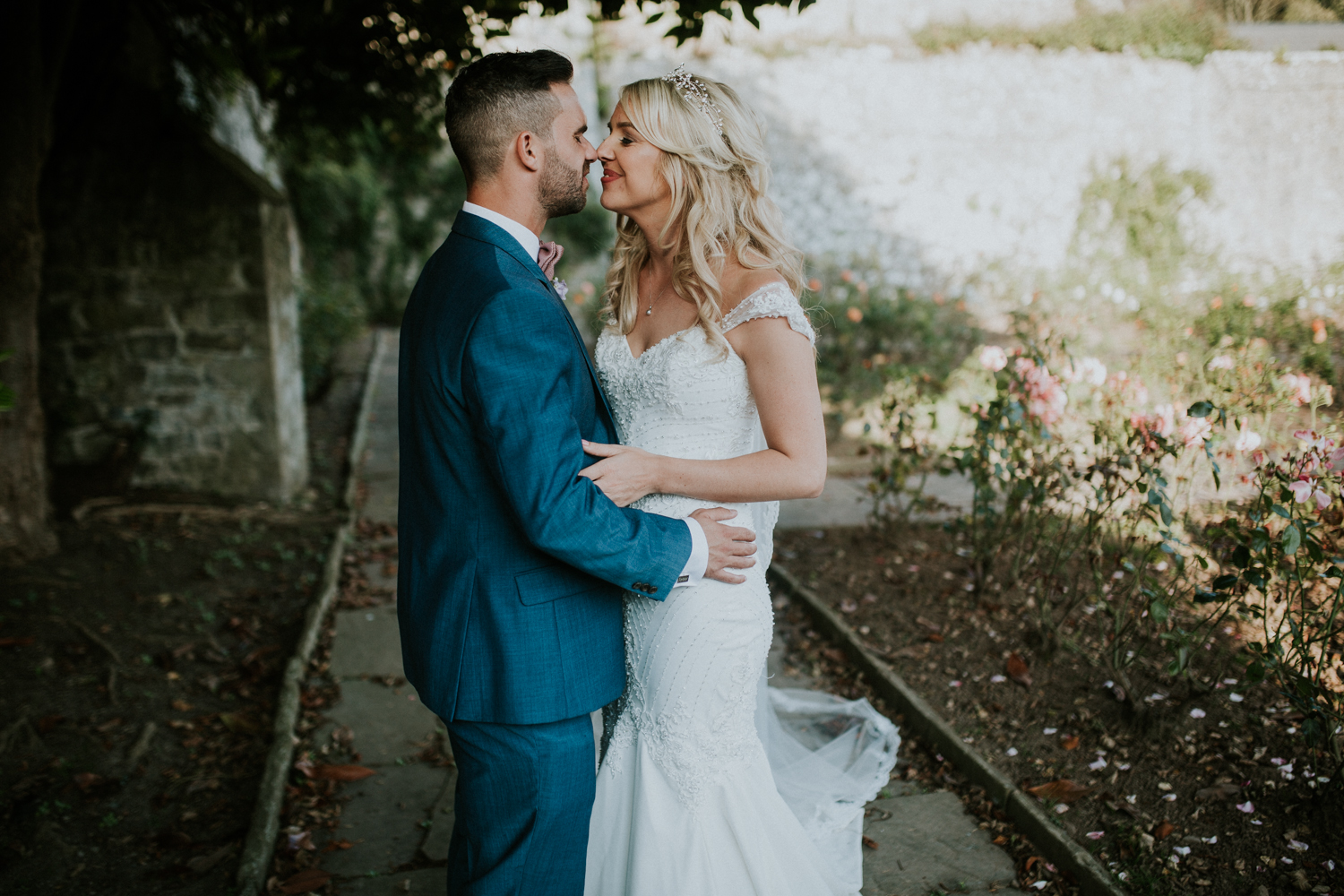 bride and groom portrait