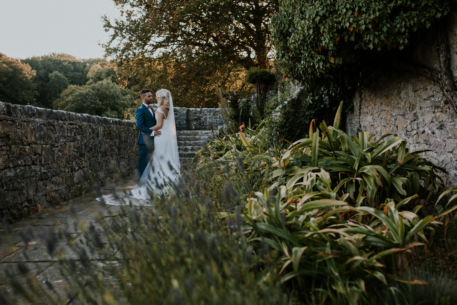 bride and groom portrait