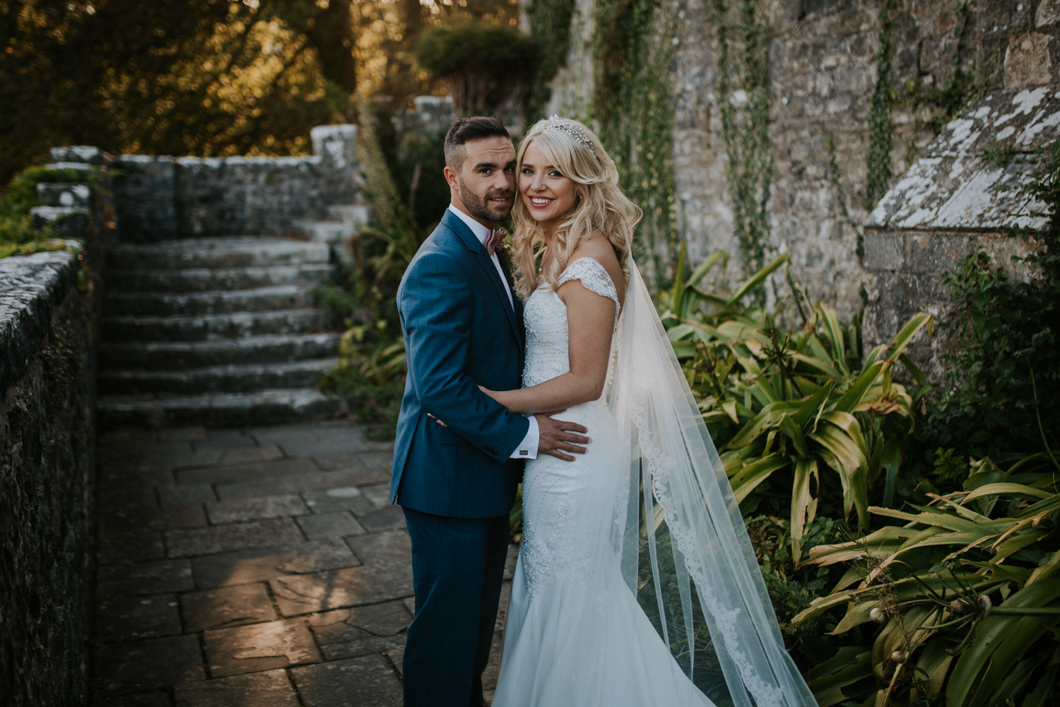 bride and groom portrait