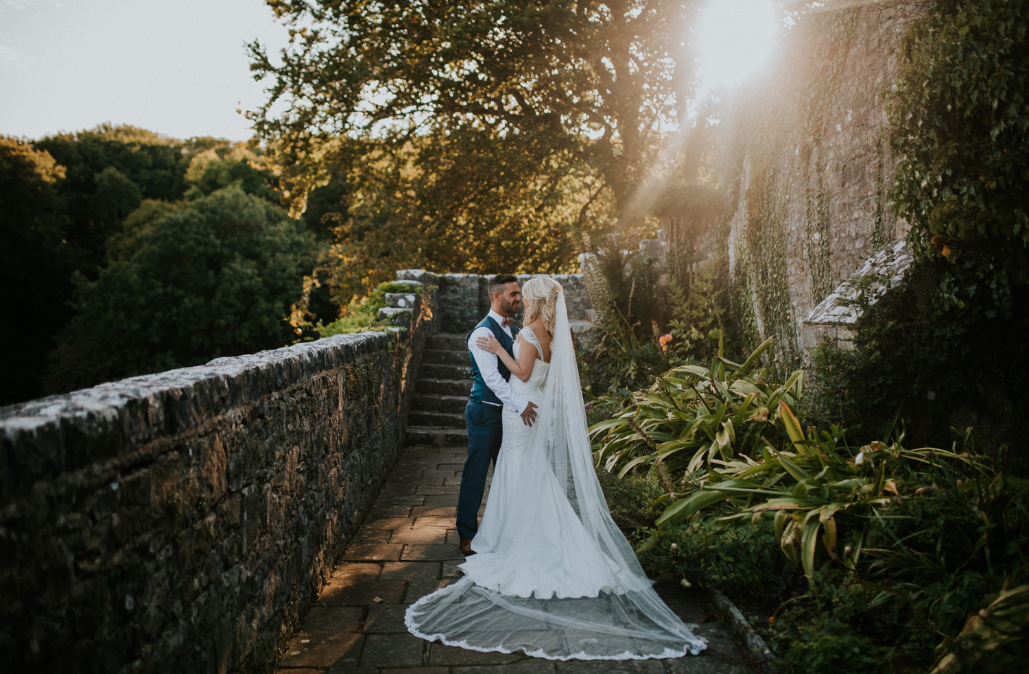 bride and groom portrait