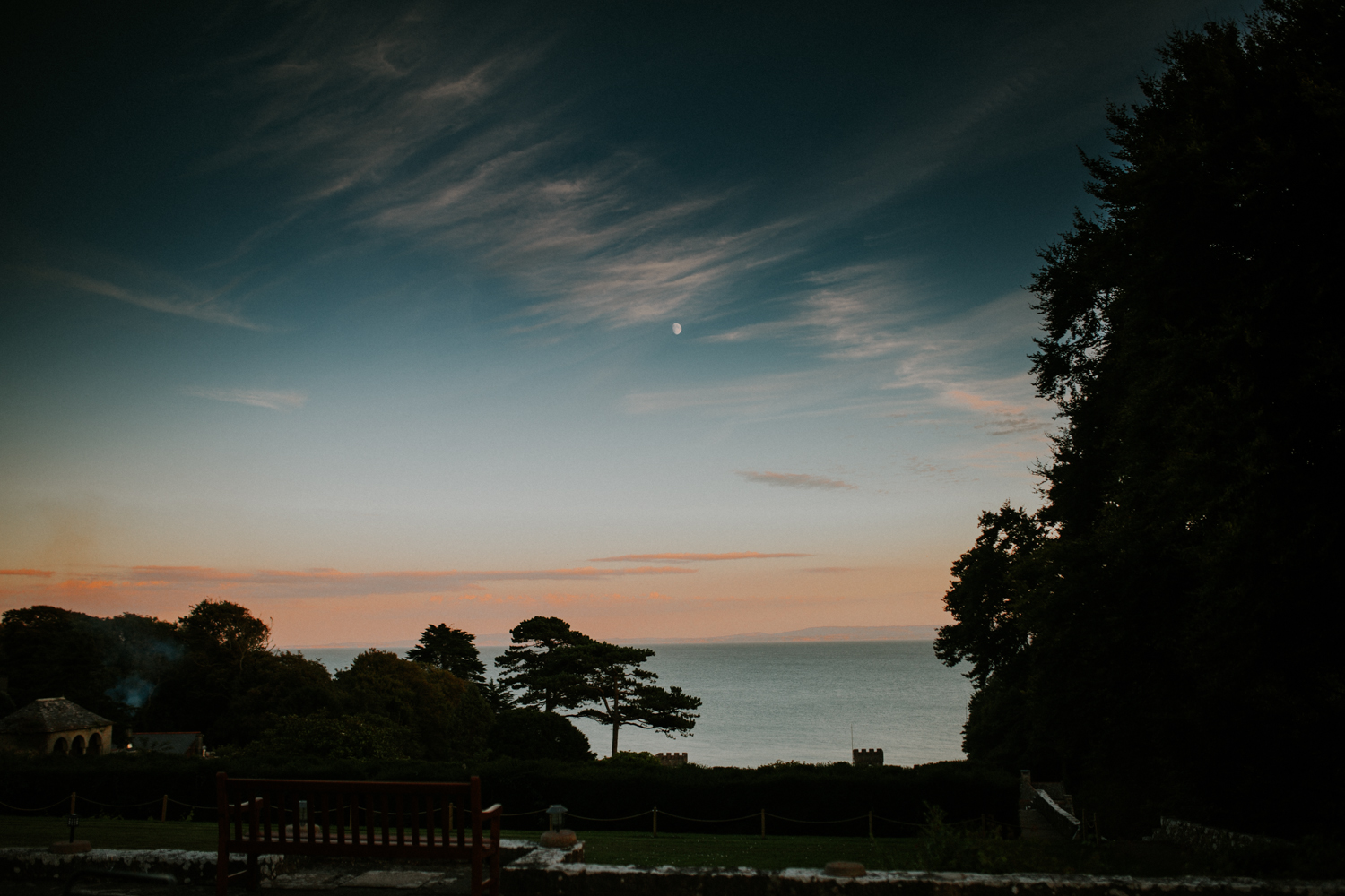 sunset over st donat's castle