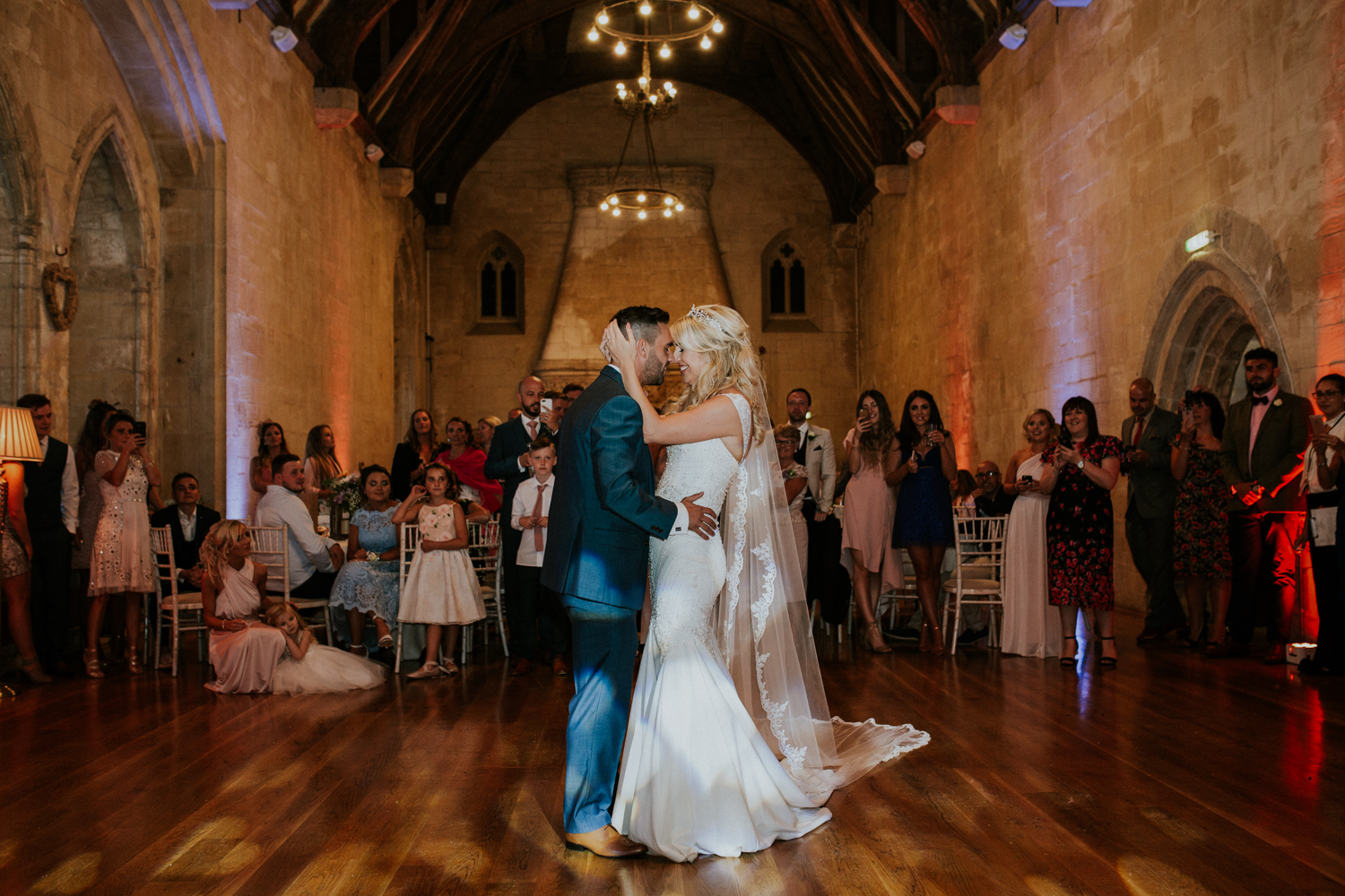 bride and grooms first dance