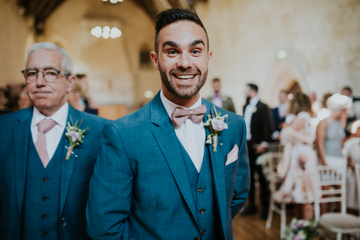 groom smiling