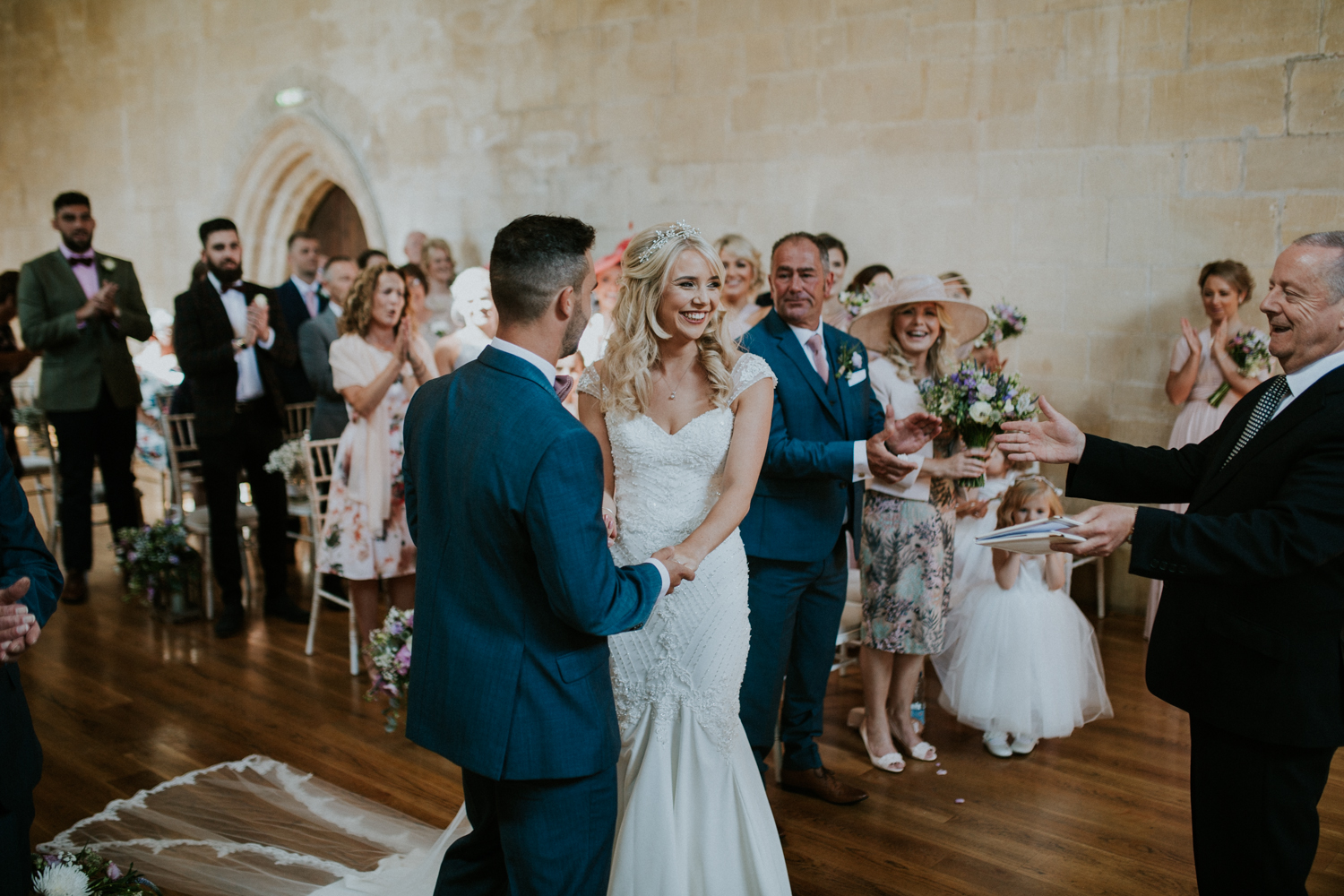 bride and groom in the ceremony