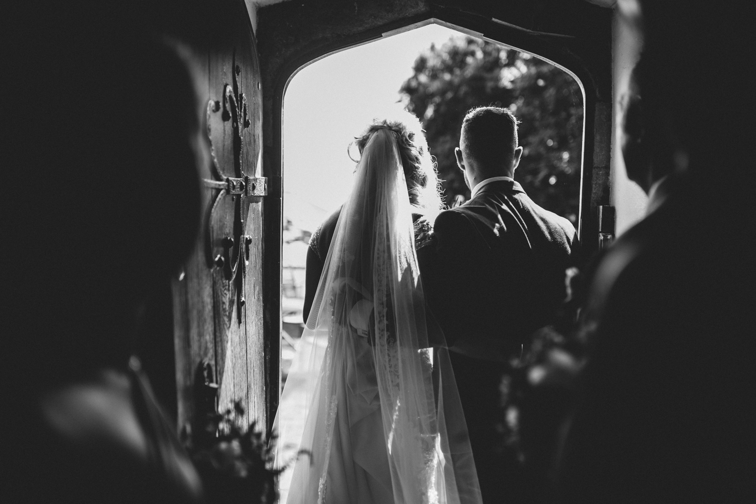 bride and groom silhouette