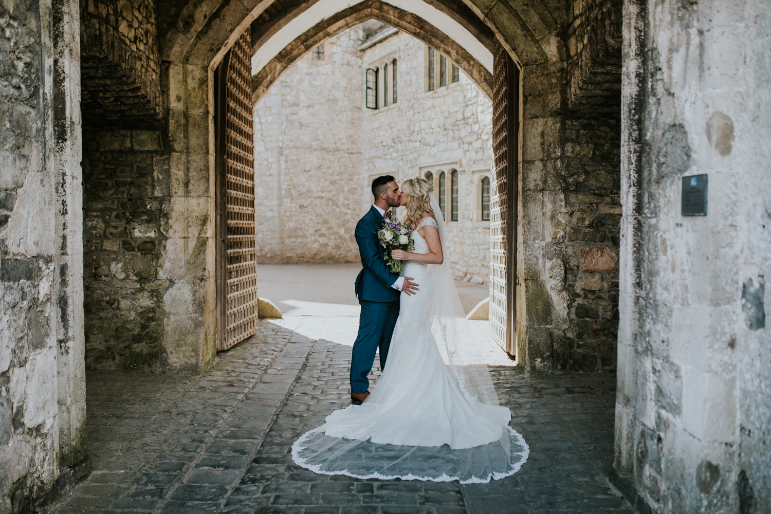 bride and groom portrait