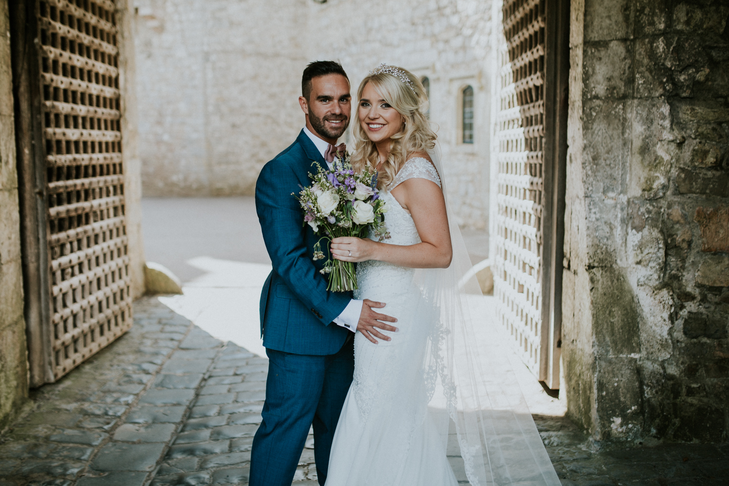 bride and groom portrait