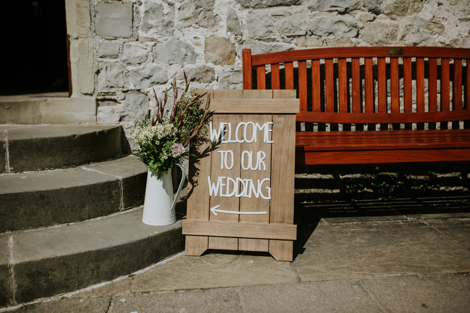 welcome to the wedding sign