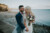 bride and groom portrait on the beach