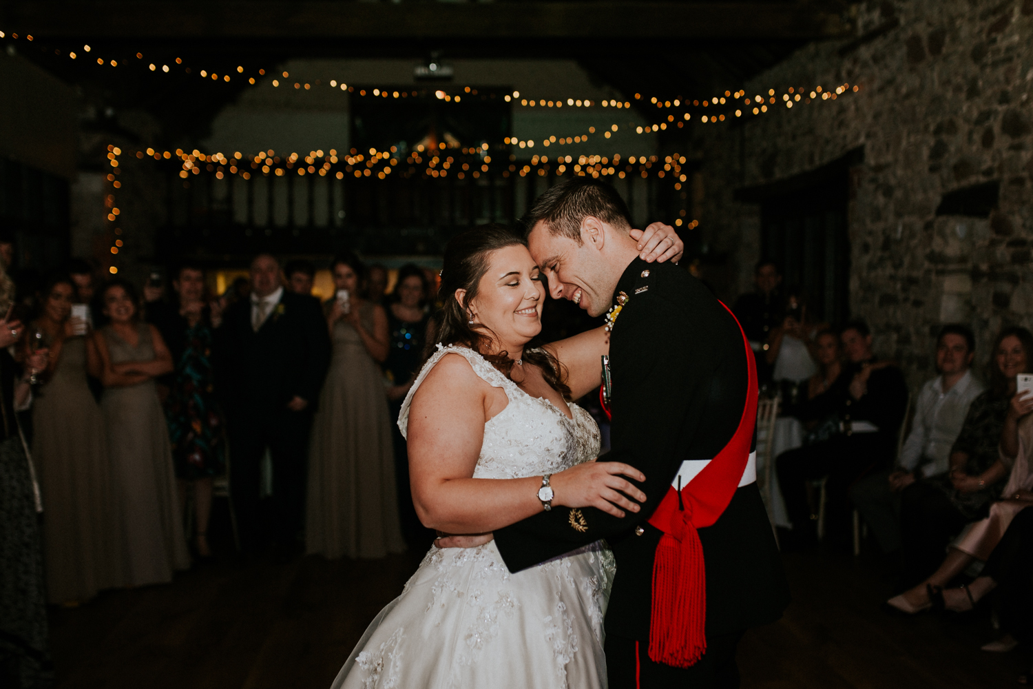 bride and groom first dance