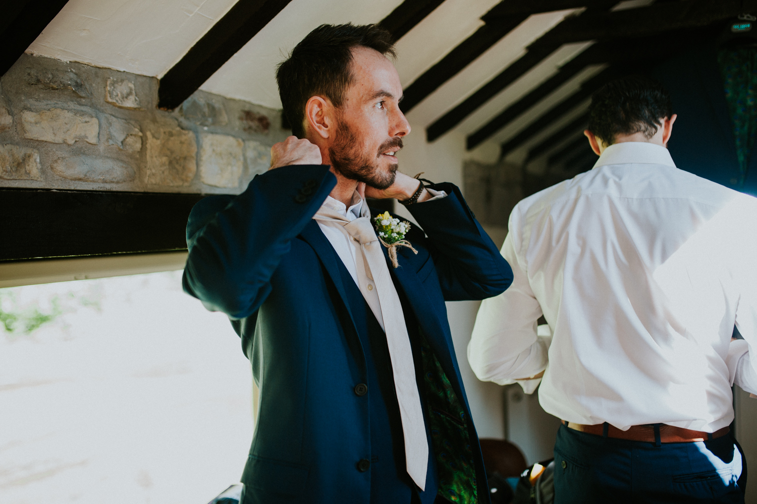 groomsmen getting ready