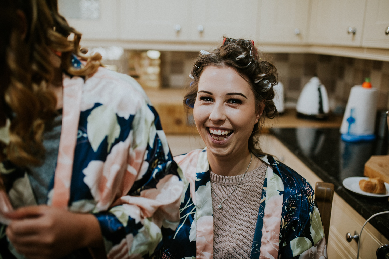 bridesmaids smiling