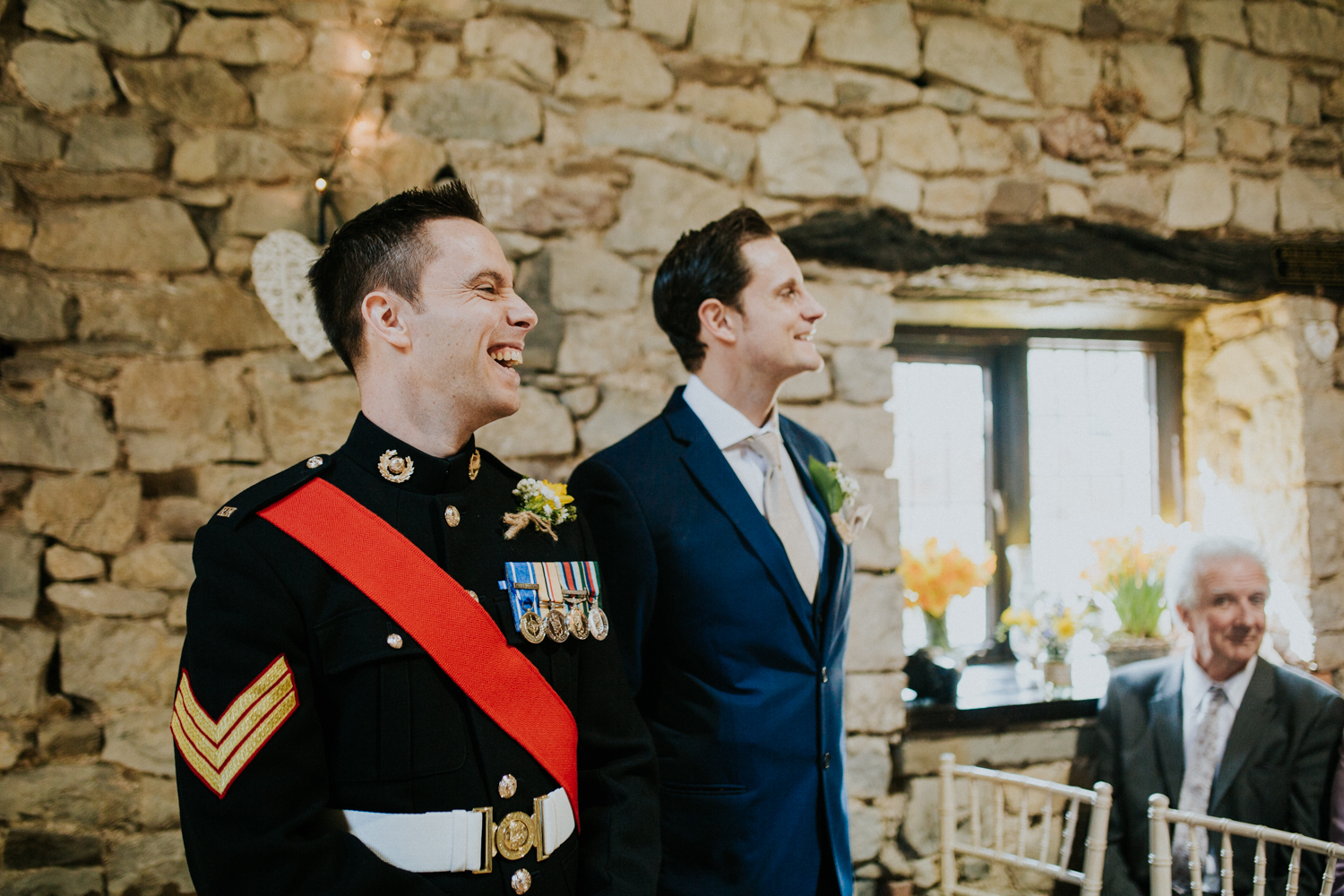 groom laughing