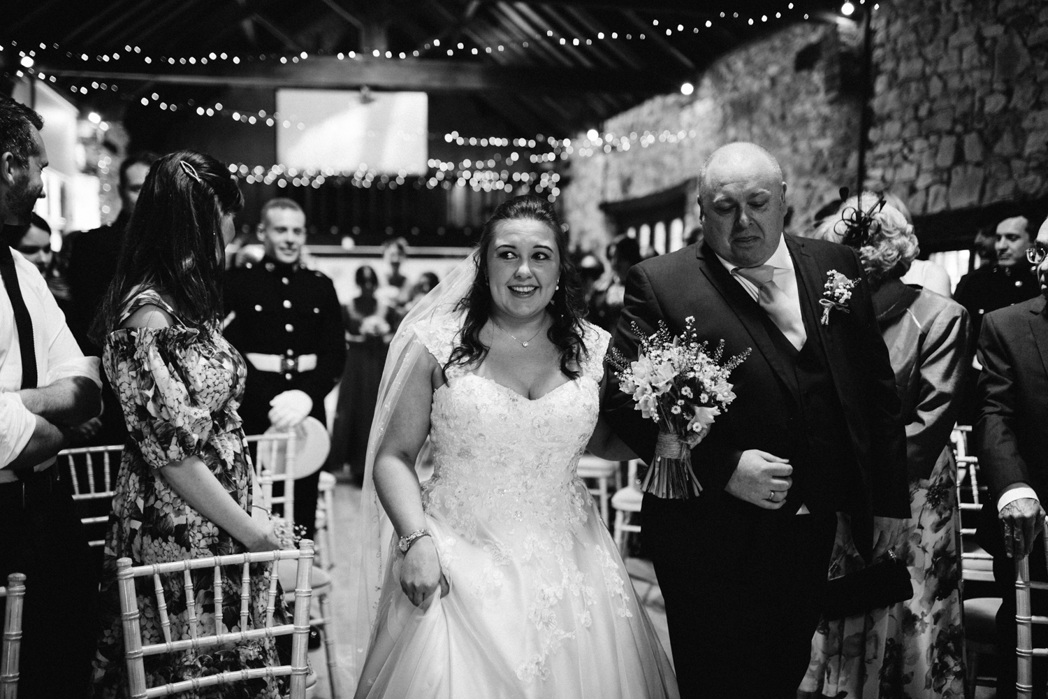 bride walking down the isle