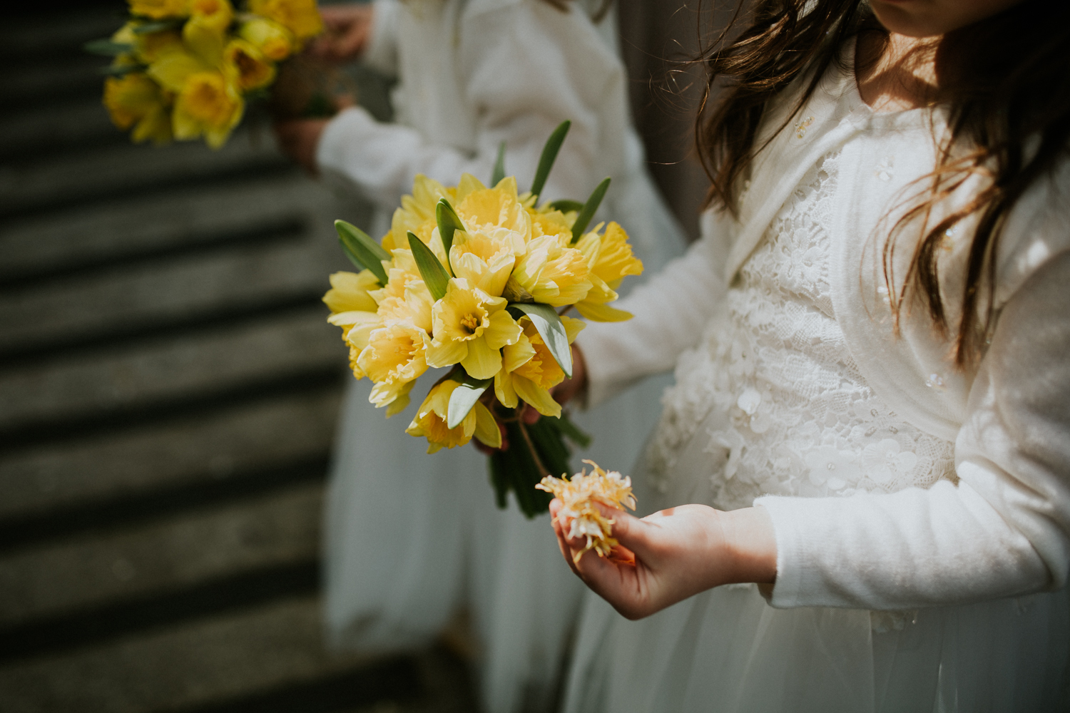 flowers and confetti