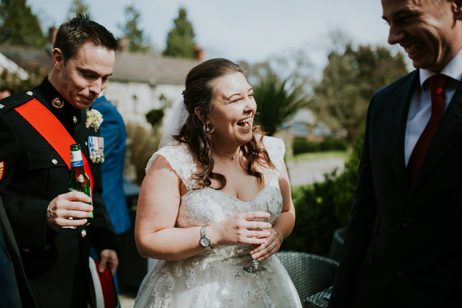 bride laughing