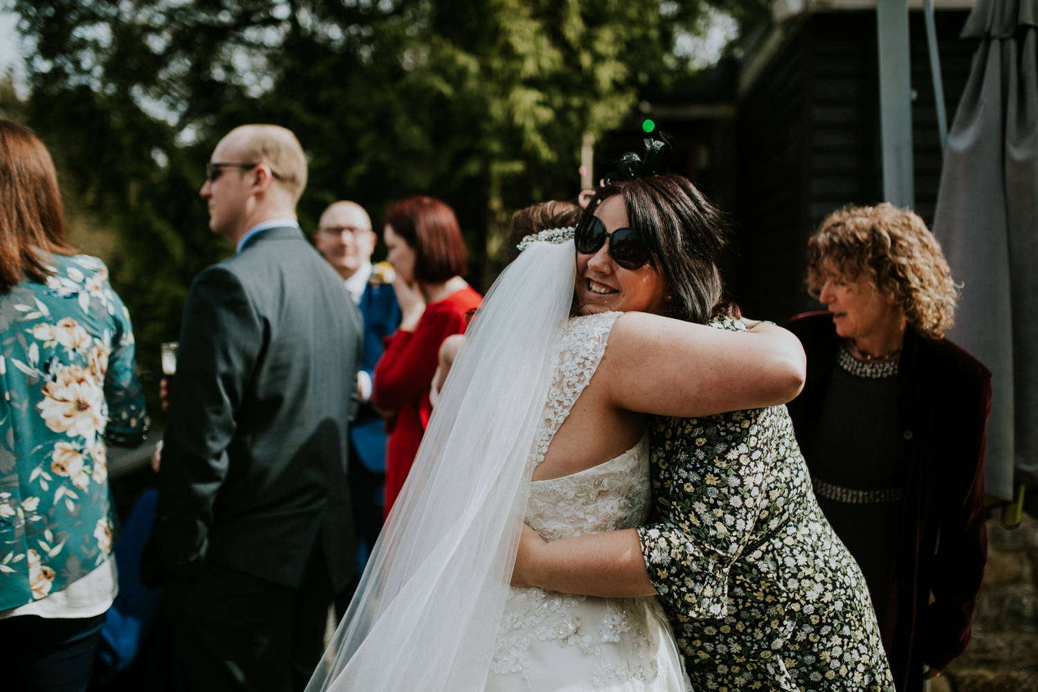 bride and guest