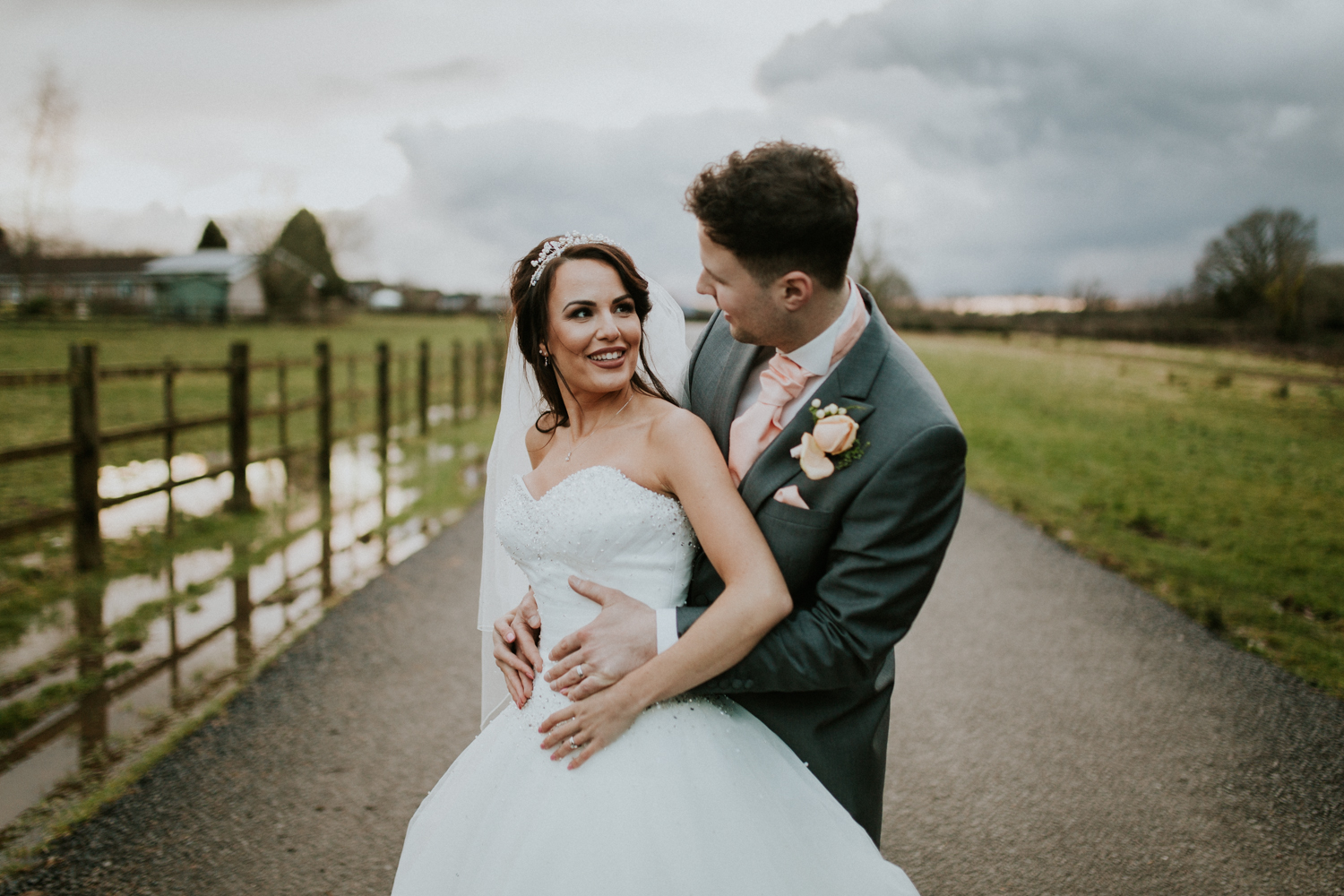 bride and groom portrait