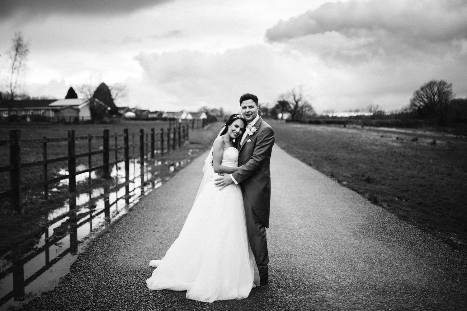 bride and groom portrait