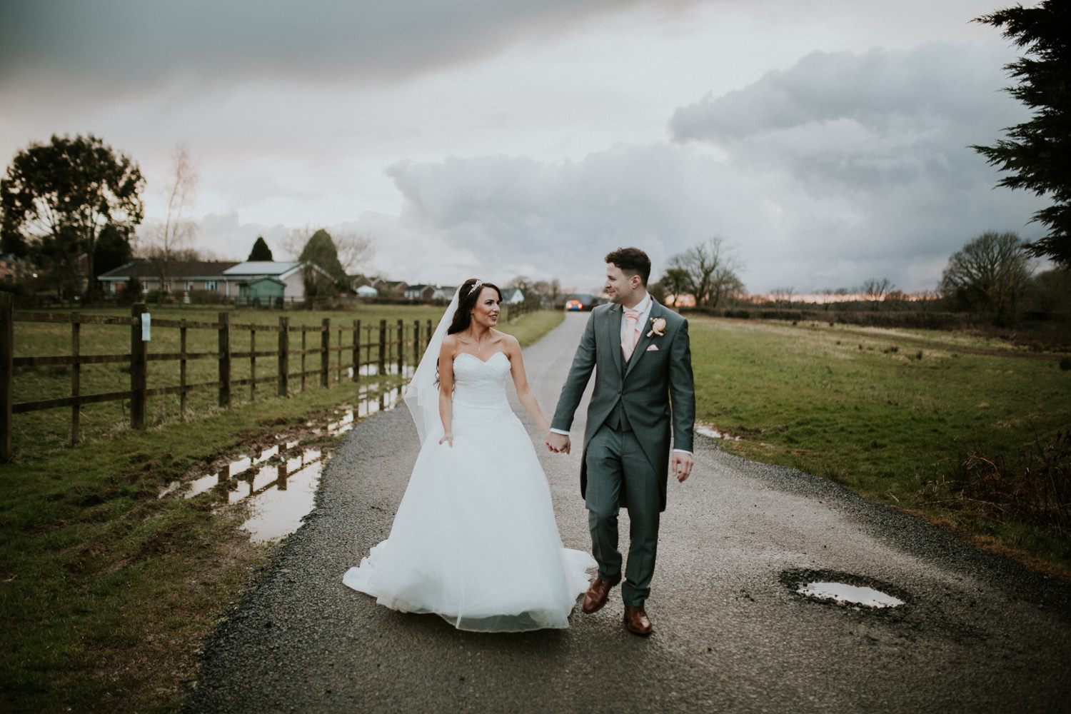 bride and groom portrait