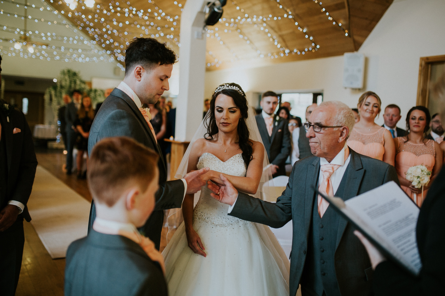 grandad giving bride away