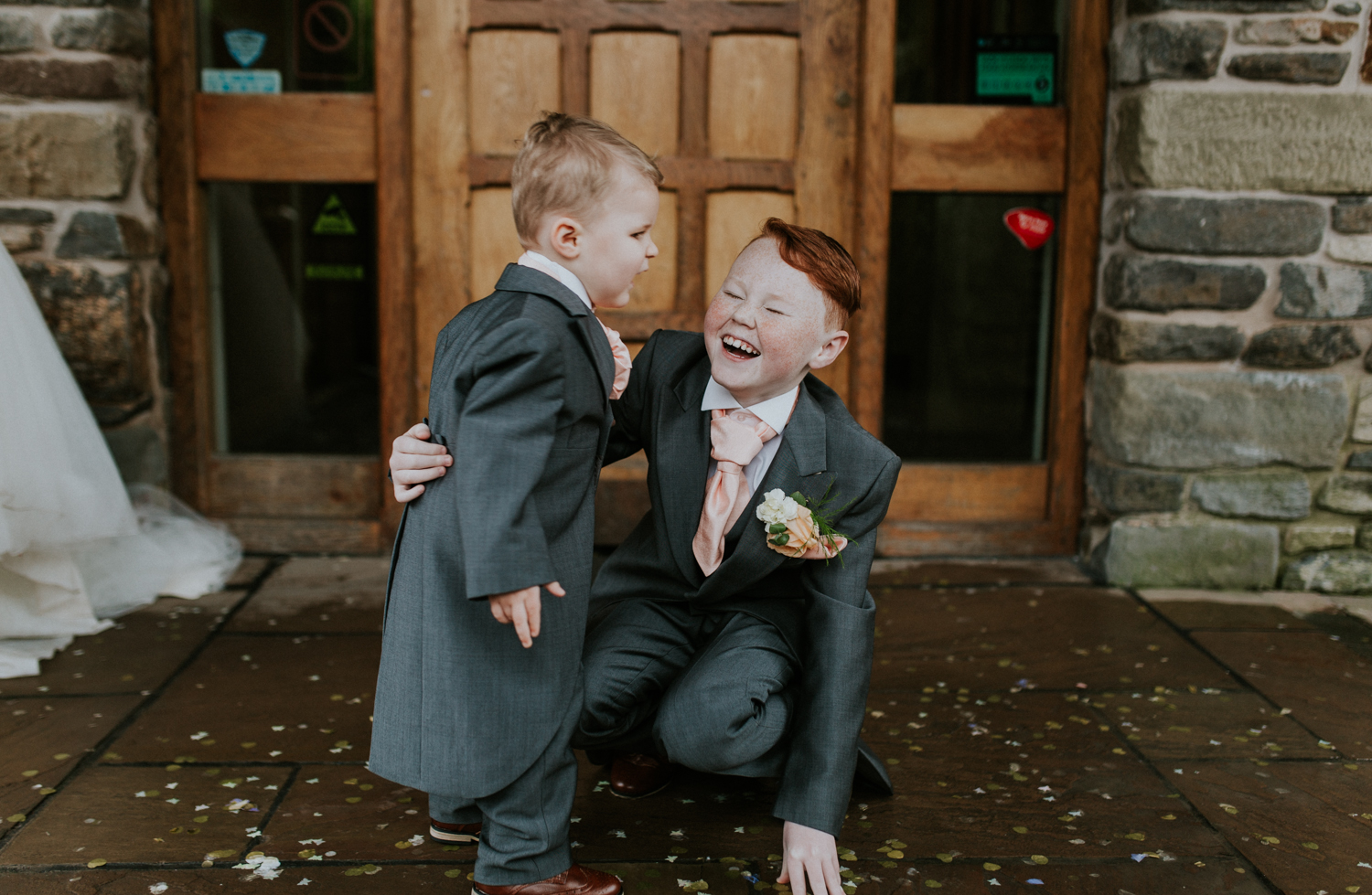 brothers laughing