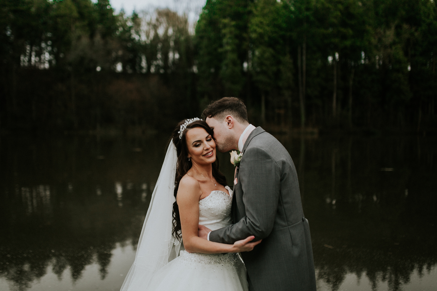 bride and groom portrait