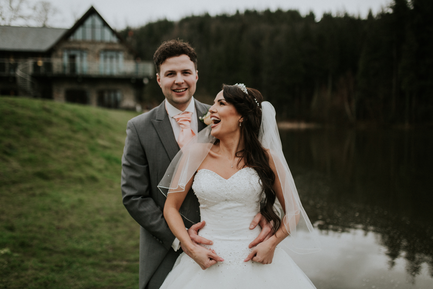 bride and groom portrait