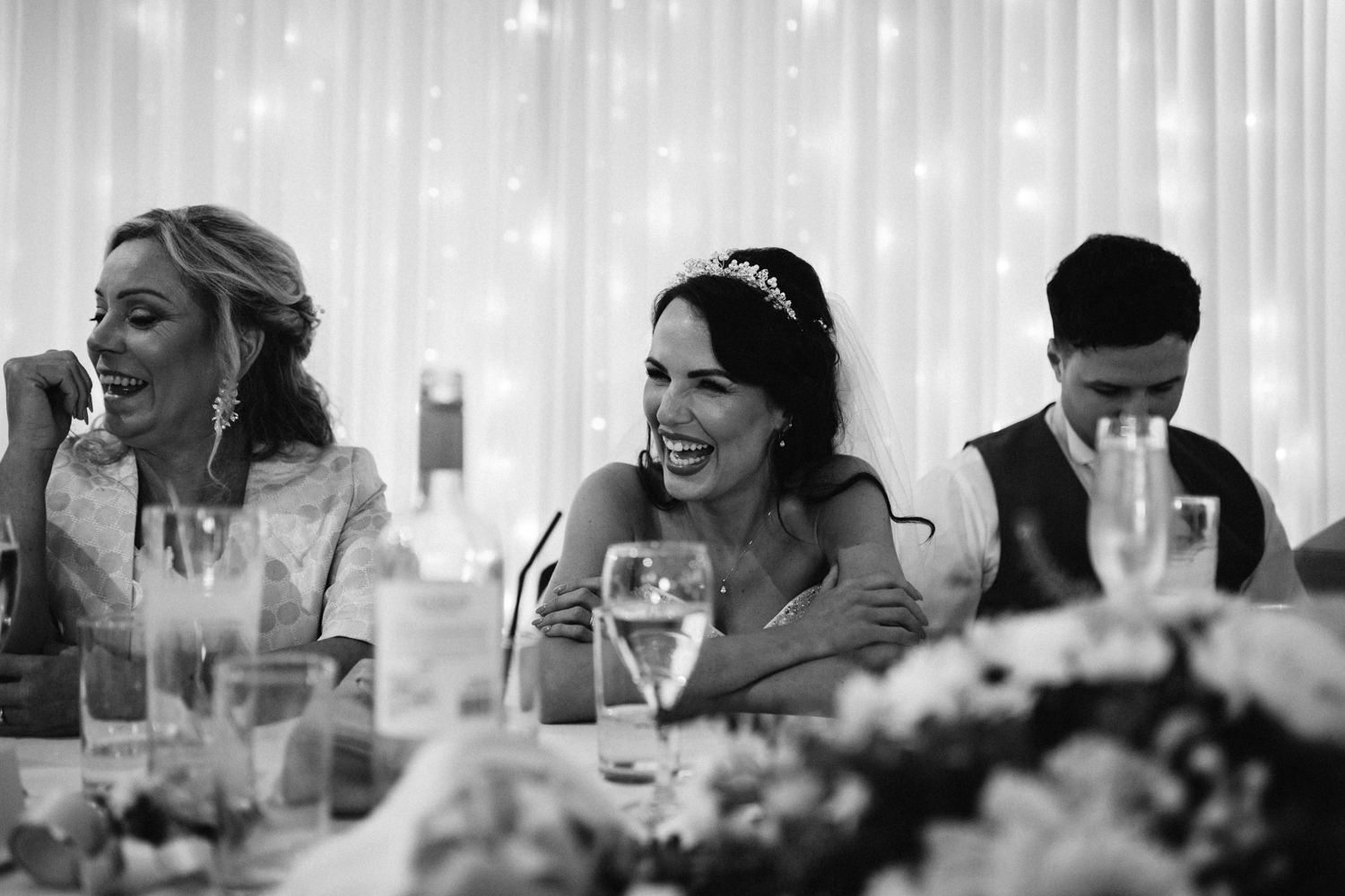 bride laughing