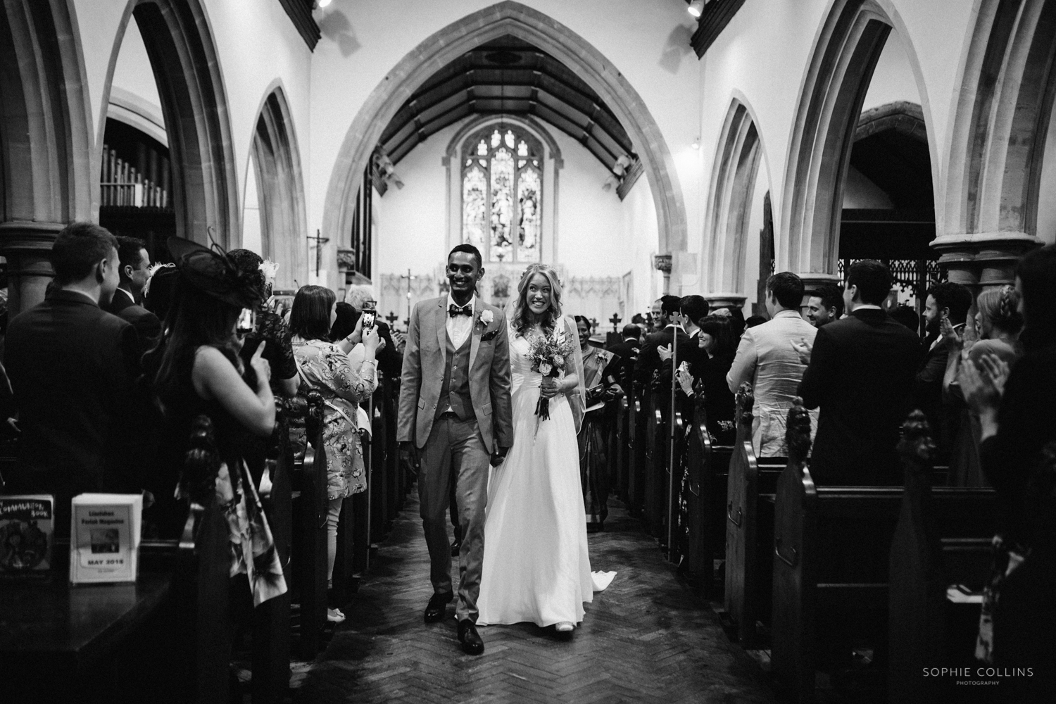 couple walking down the isle