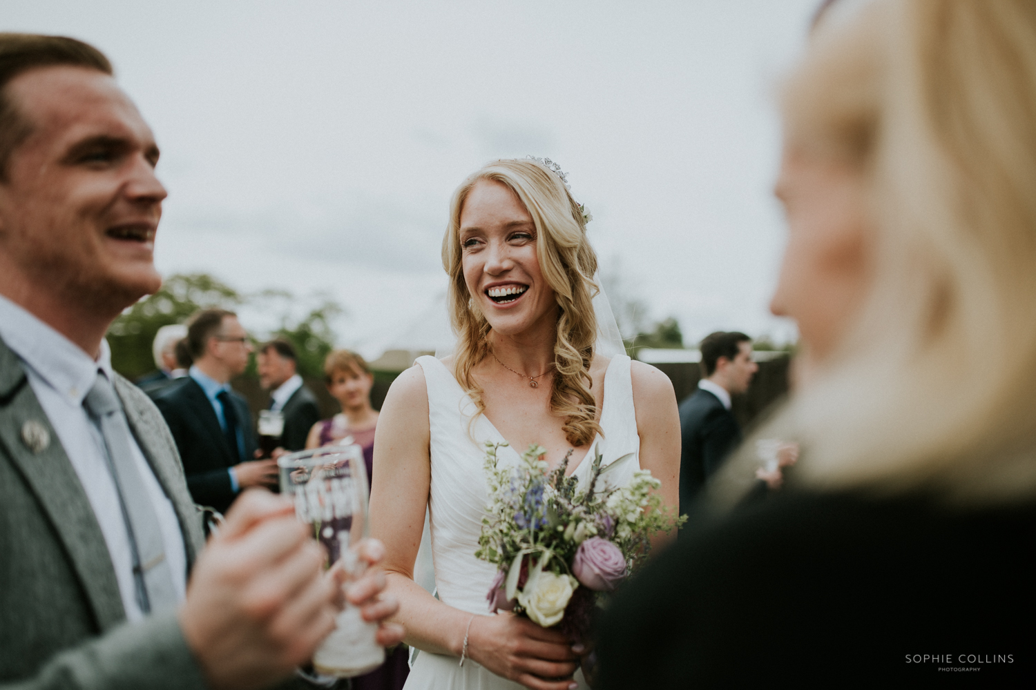 bride smiling