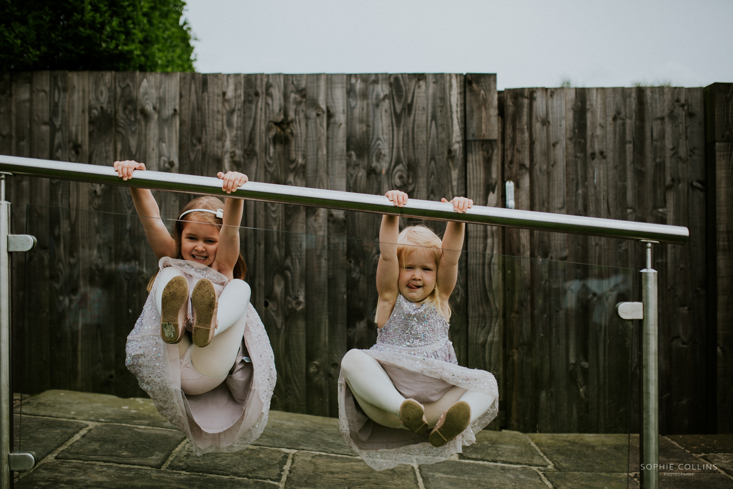 little girls playing