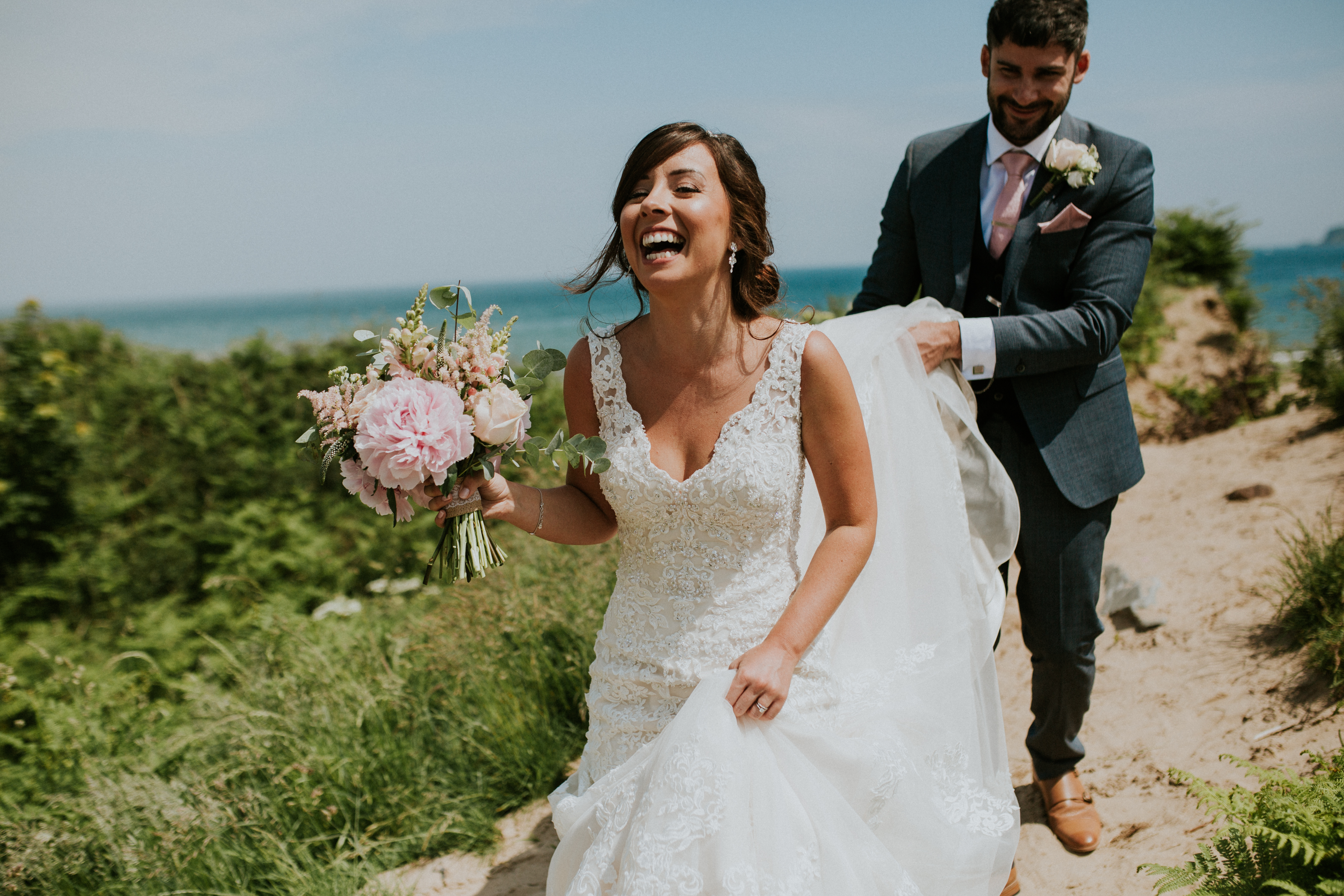 bride laughing