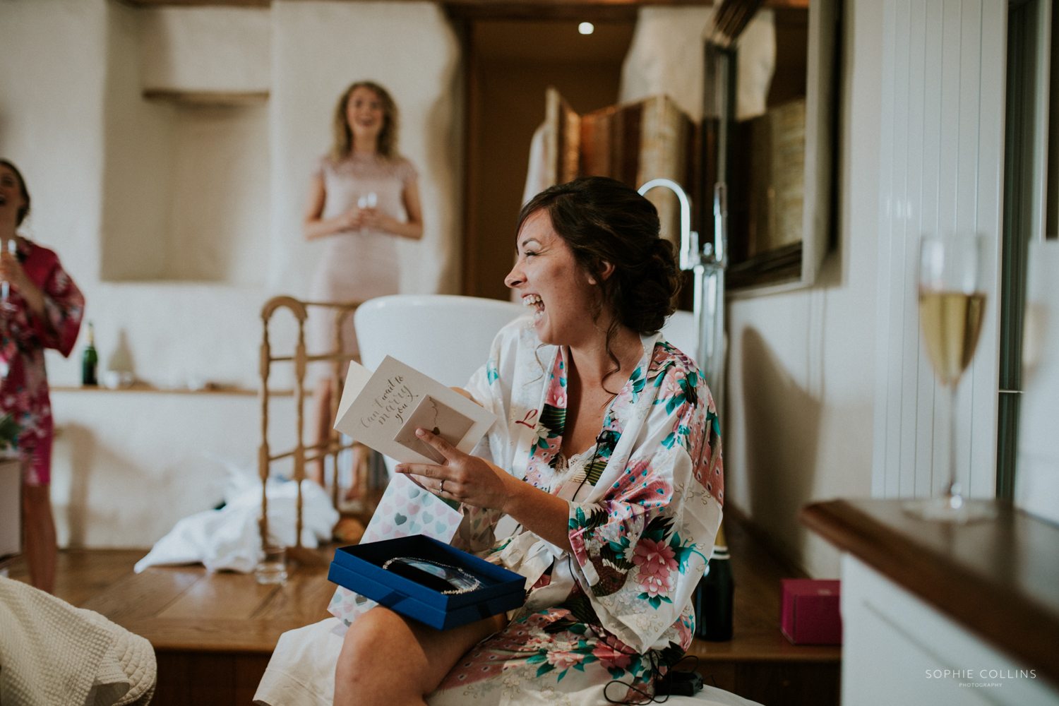 bride laughing