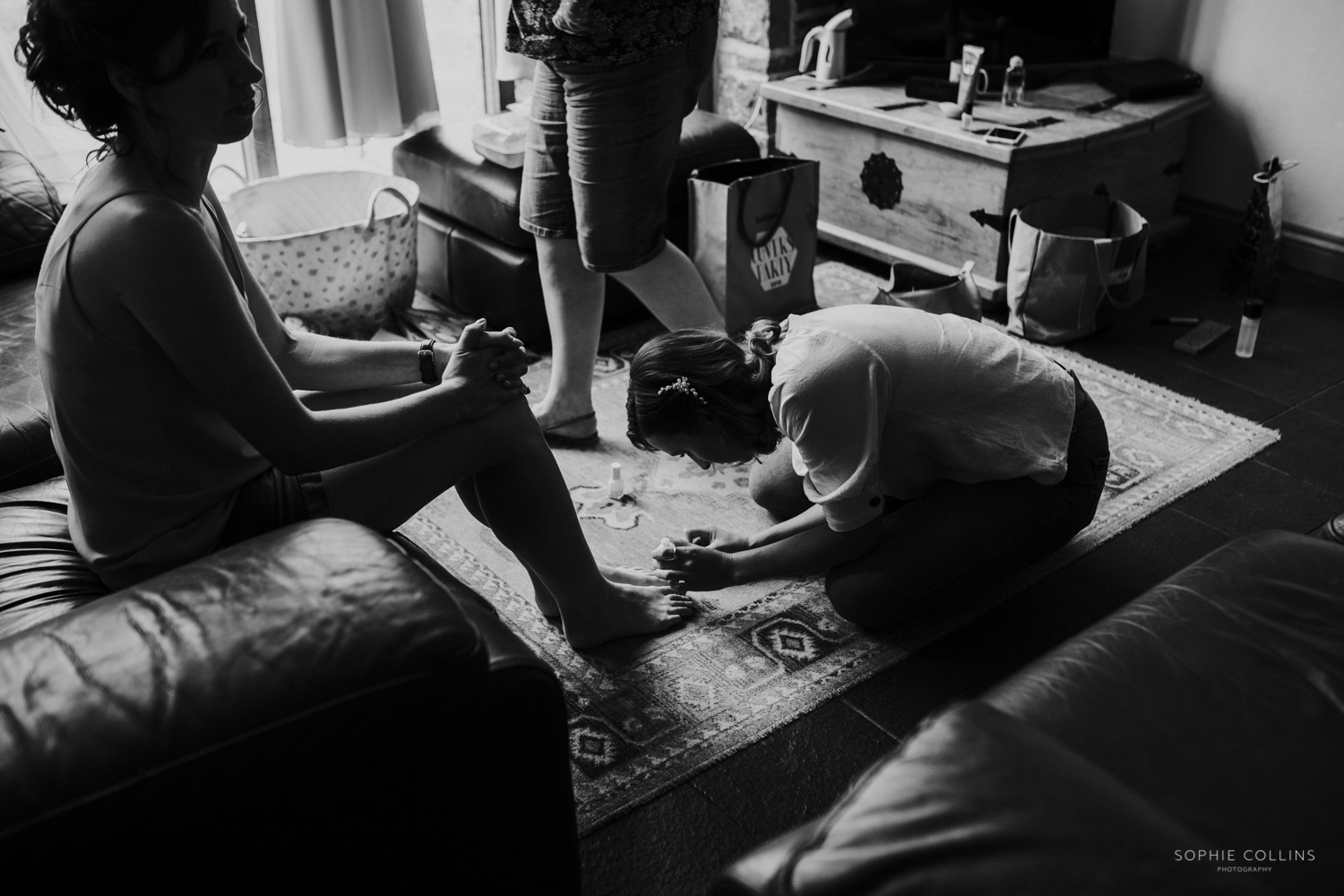 sister painting your toes