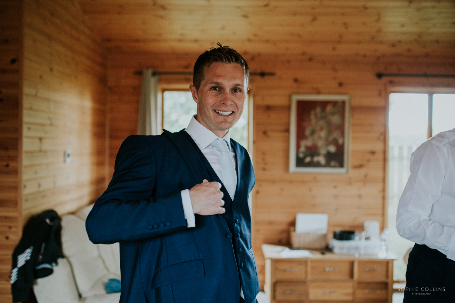 groom smiling 