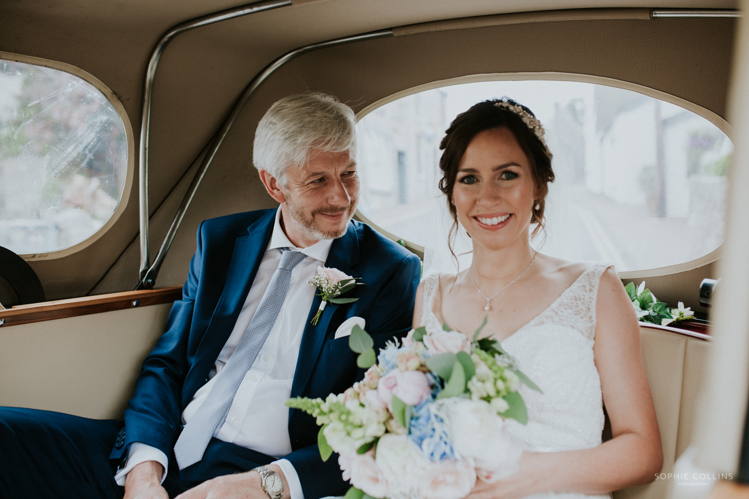 bride and dad